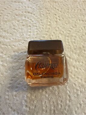 Balenciaga Calenga Mini Perfume Bottle - Amber Liquid, Brown Cap
